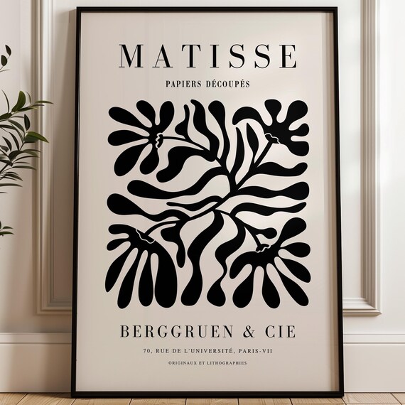 Matisse Print, Mid-Century Modern Art Print