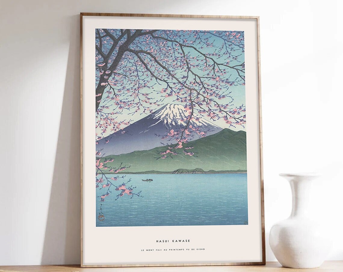 Mount Fuji Japan Travel Poster, Hasui Kawase