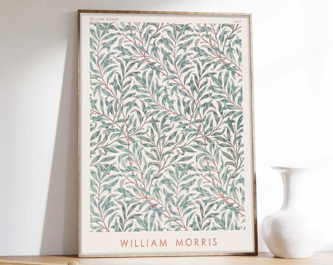 William Morris Flower Motifs Exhibition Poster Print