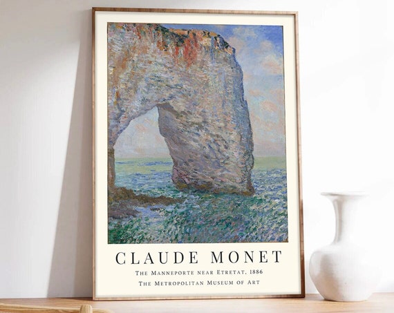 Claude Monet Poster The Manneporte Near Etretat 1886 Landscape Poster Art Print On Museum Quality Paper