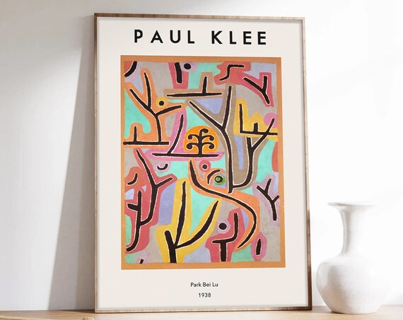 Paul Klee Abstract Exhibition Poster, Museum Art Print