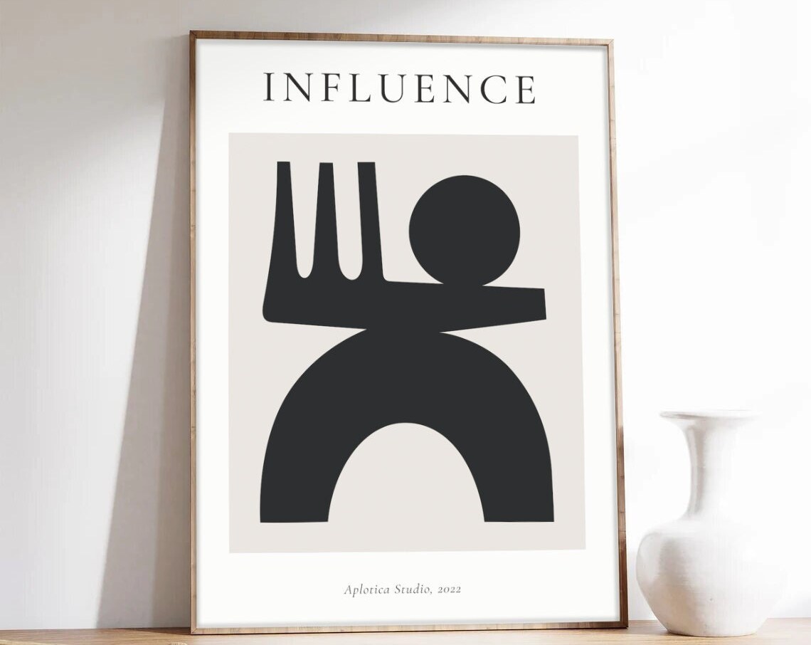 Minimalist Abstract Poster, Bastien Bouta Influence