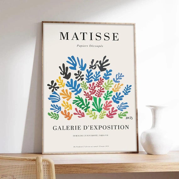 Matisse Poster Paper Cutouts Henri Matisse Cuts Out Abstract Art Art Print On Museum Quality Paper