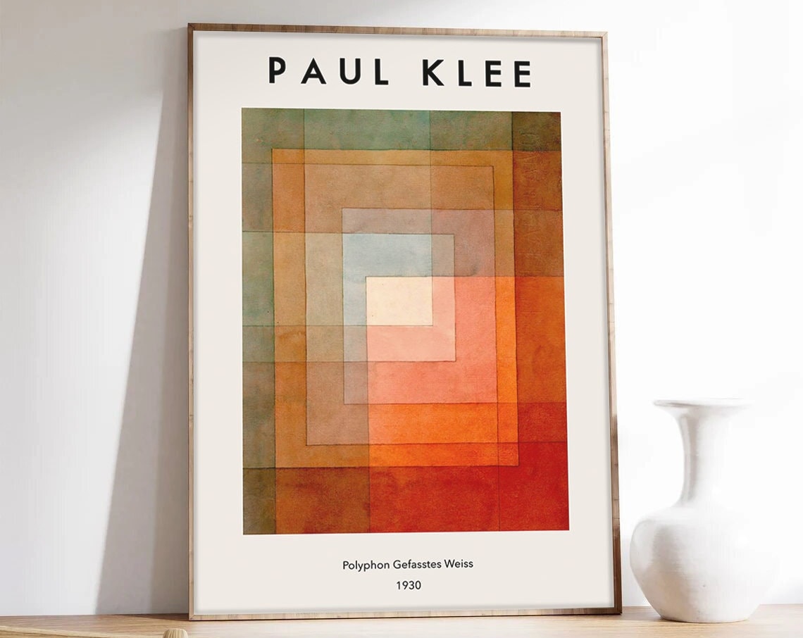 Paul Klee Abstract Exhibition Poster, Art Print
