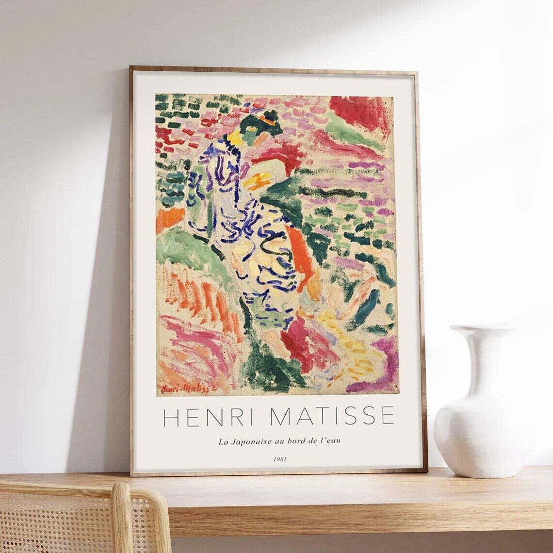 Henri Matisse La Japonaise au Bord de l Eau 1905 Colorful Woman Poster