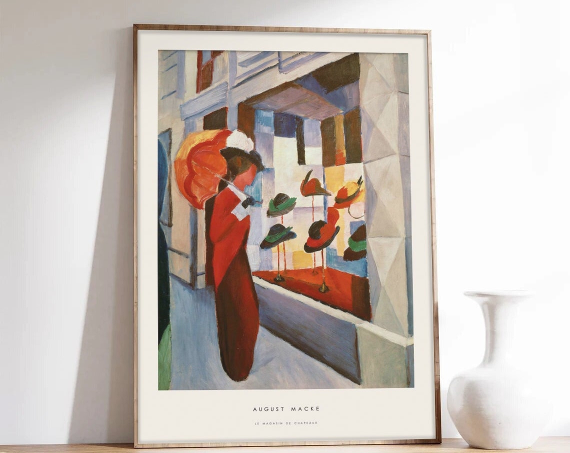 August Macke, The Hat Shop Exhibition Poster