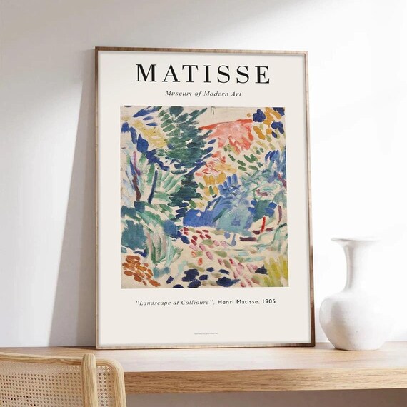 Matisse Landscape at Collioure 1905 Fauvist Museum Exhibition Poster