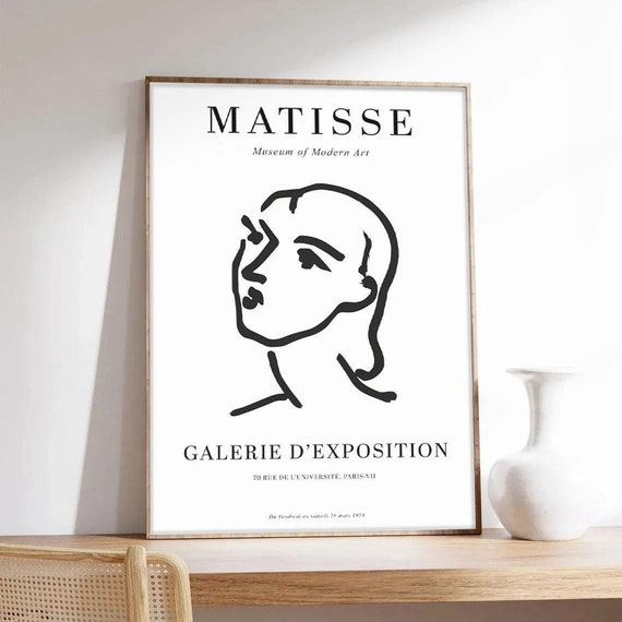 Matisse Poster Sketch Of A Woman Henri Matisse Matisse Sketch Art Print On Museum Quality Paper