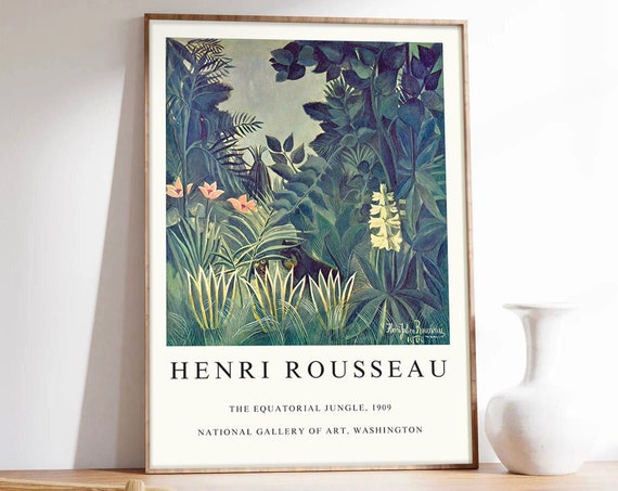 Douanier Rousseau Equatorial Jungle Art Print