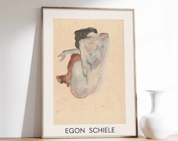 Egon Schiele Exhibition Poster, Museum Art Print