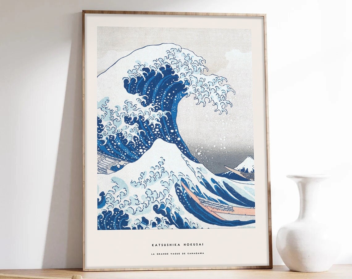 The Great Wave of Kanagawa, Hokusai Art Print