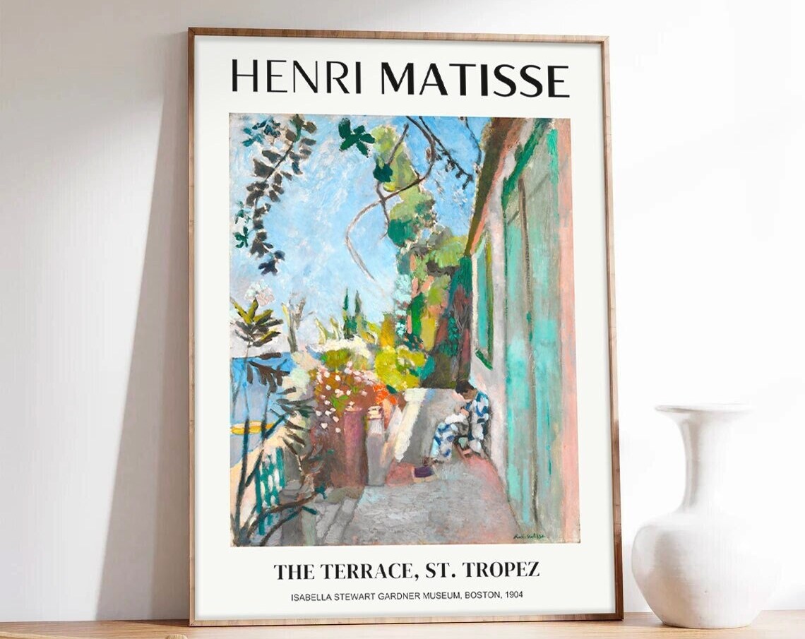 Henri Matisse The Terrace St Tropez 1904 Fauvist Color Poster