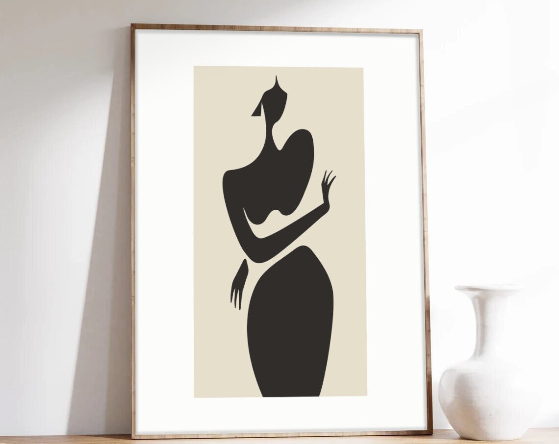 Bastien Bouta Femme Debout Minimalist Art Print