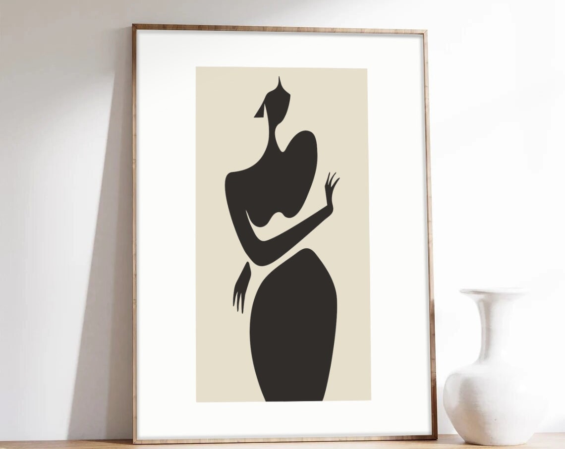Femme Debout by Bastien Bouta, Minimalist Art Print
