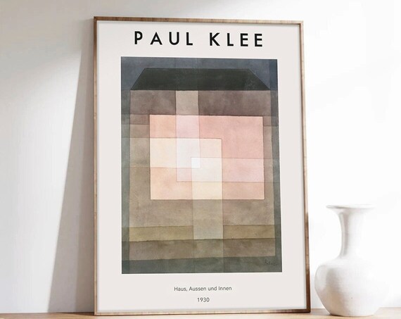 Paul Klee Haus Aussen und Innen 1930 Geometric Abstract Poster