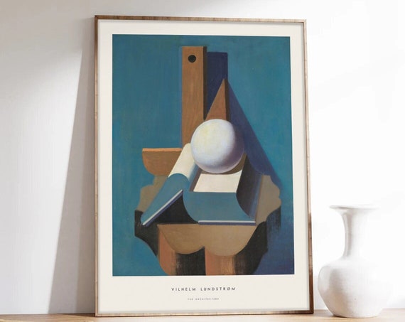 Lundstrm Poster Architecture Cubism Lundstrm Poster Exhibition Poster Art Print On Museum Quality Paper