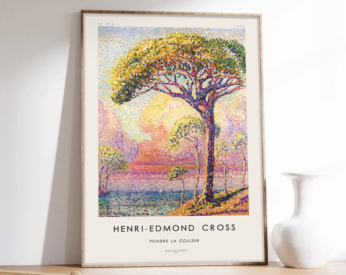 Henri Edmond Cross Pointillism Christmas Poster Print