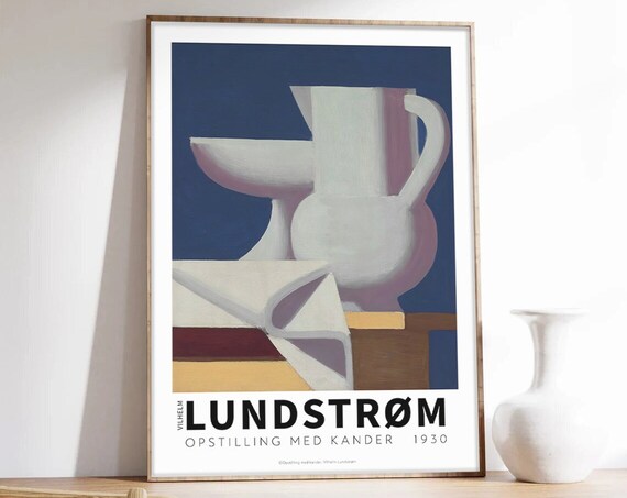 Vilhelm Lundstrøm Opstilling Med Kander 1930 Still Life Poster