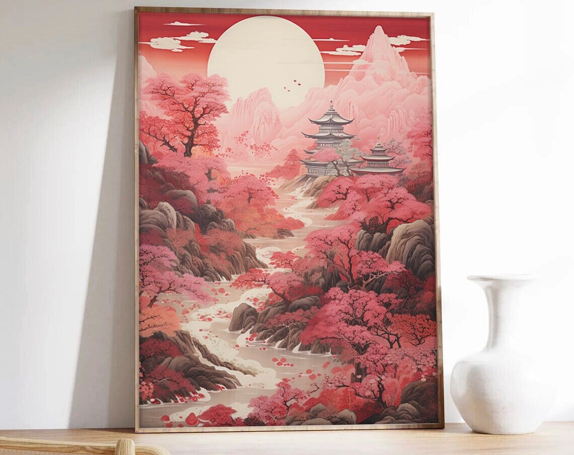 Hokusai Japanese Landscape Art Print