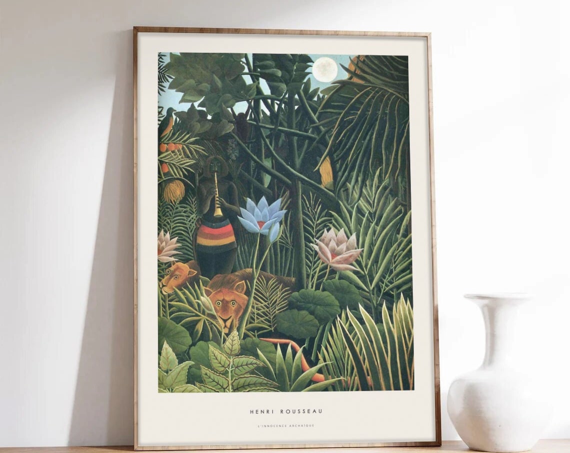 Rousseau Archaic Innocence Exhibition Poster Art Print