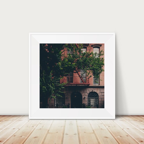 Greenwich Village NYC Red Brick Brownstone Fire Escape Photography Poster