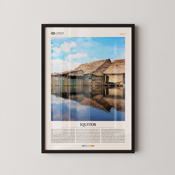 Iquitos Print Wall Art Poster Peru Jungle Photography Amazon Rainforest Decor
