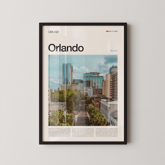 Orlando Eye Ferris Wheel Sunny Blue Sky Florida Attraction Poster