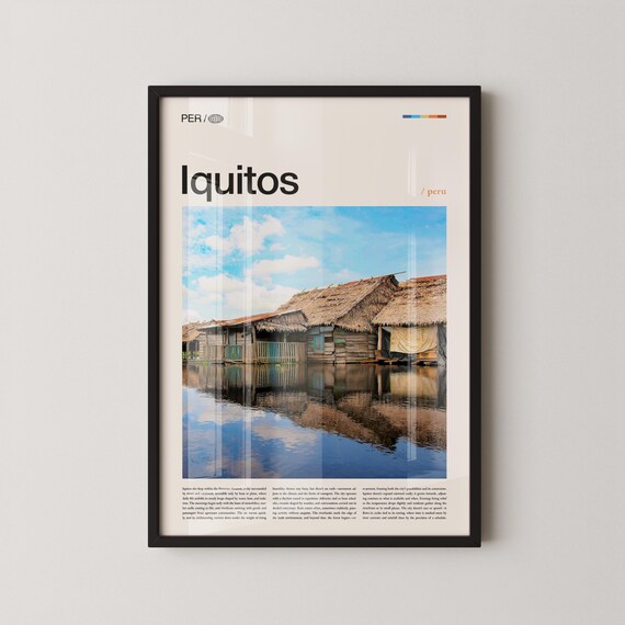 Iquitos Print Wall Art Poster Peru Jungle Photography Amazon Rainforest Decor