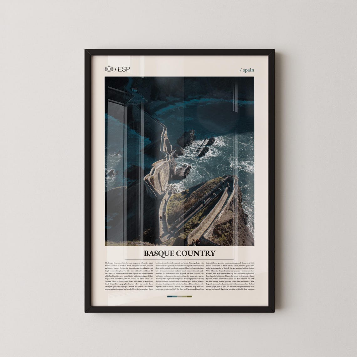 Basque Country San Juan de Gaztelugatxe Causeway Coastline Poster