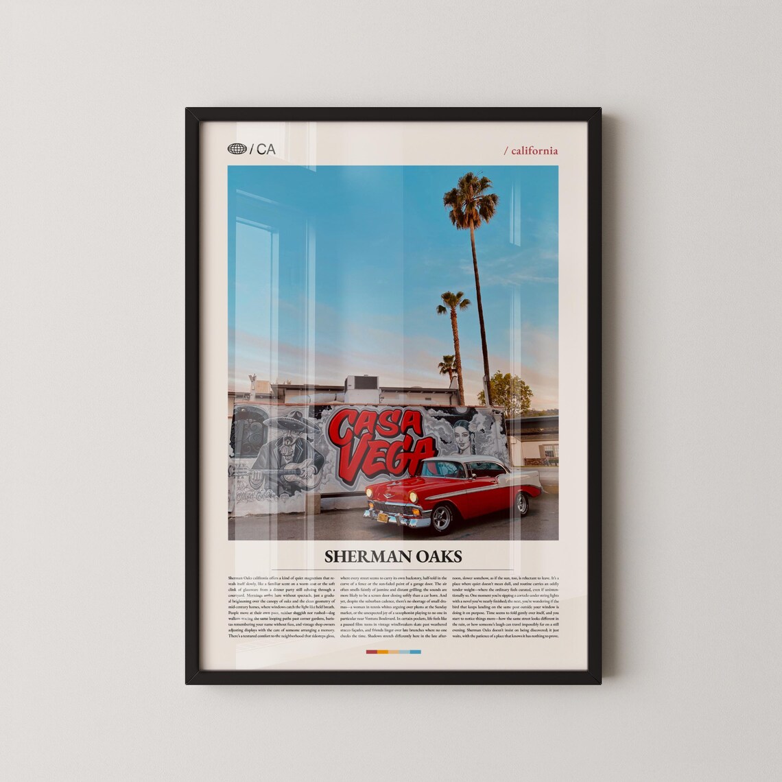 Sherman Oaks California Casa Vega Daytime Palm Tree Photo Poster