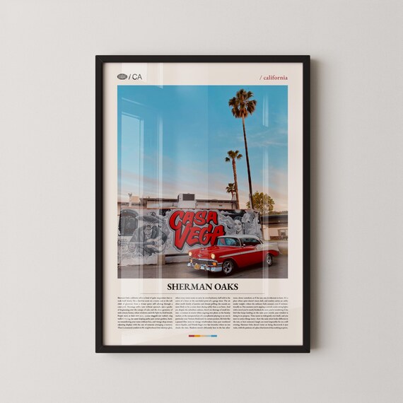 Sherman Oaks California Casa Vega Daytime Palm Tree Photo Poster