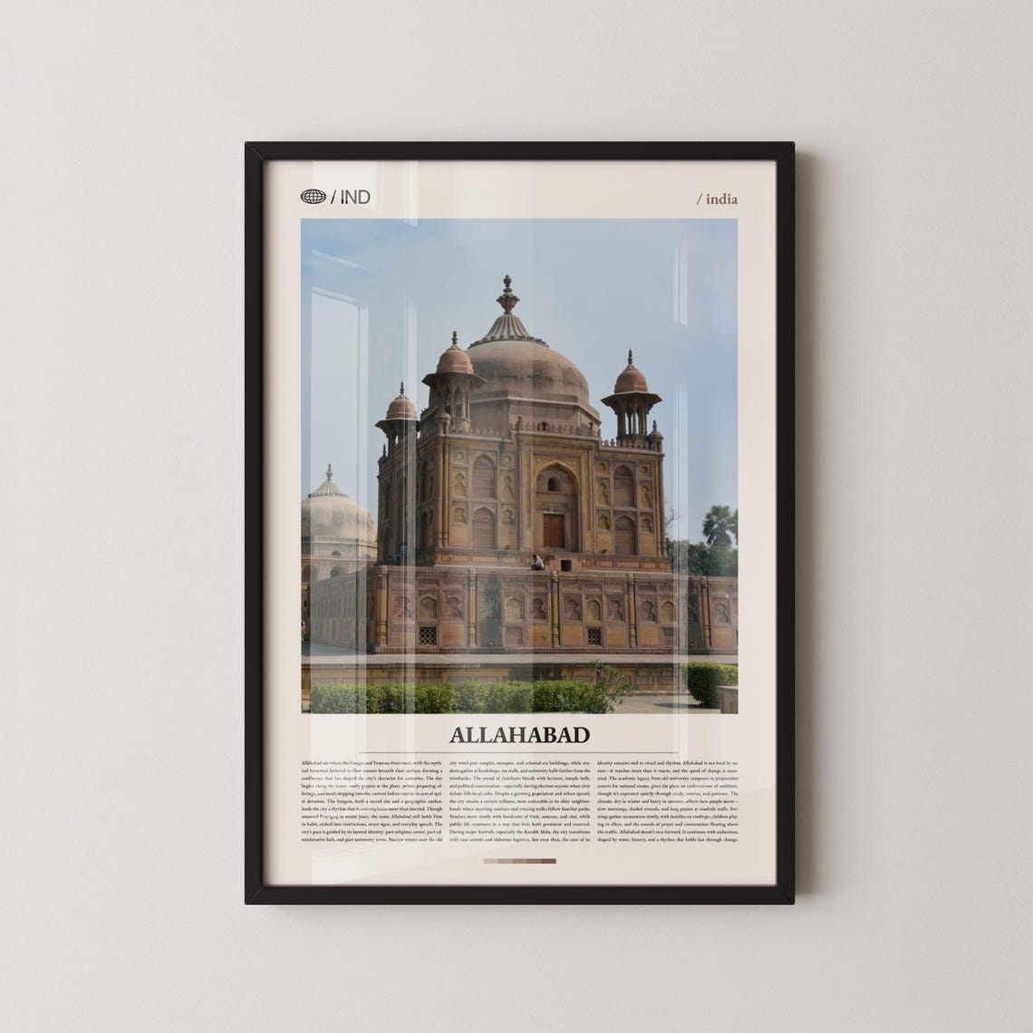 Historic Allahabad India Landmark Architecture Photography Poster