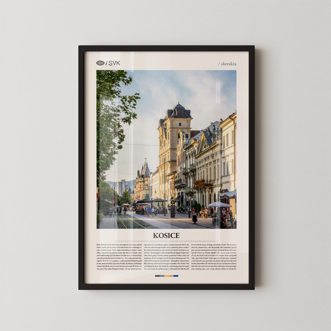 Kosice Slovakia Historic Old Town Street Travel Photo Poster