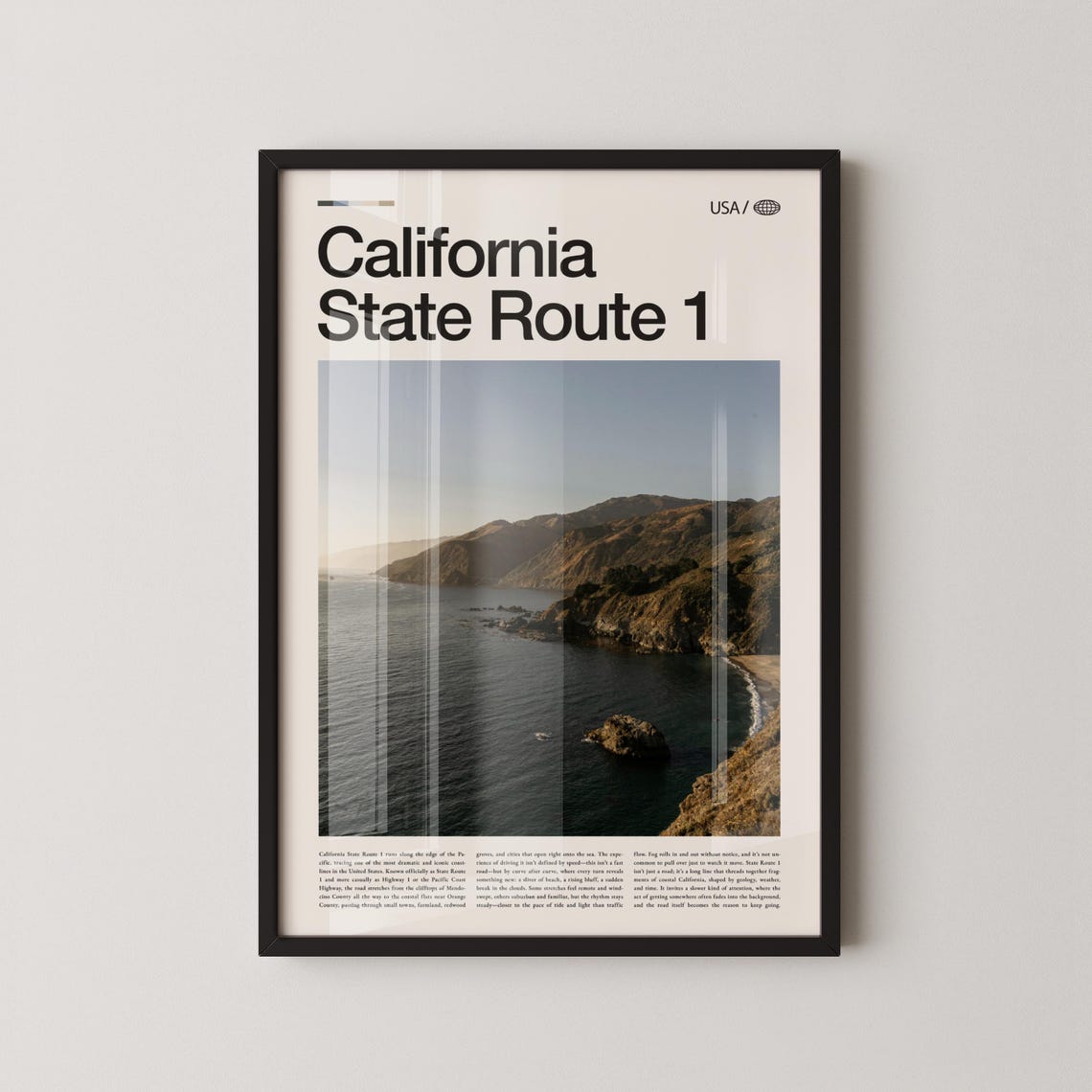 California State Route 1 Rocky Ocean Shore Photography Print