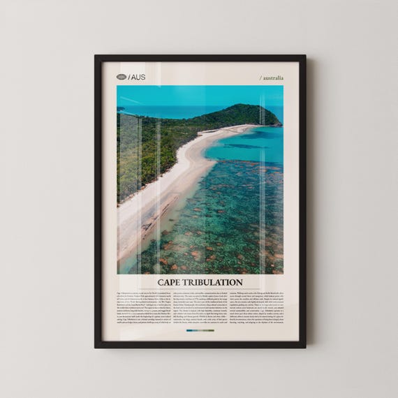 Cape Tribulation Print Wall Art Poster Photography Australian Tropical Rainforest