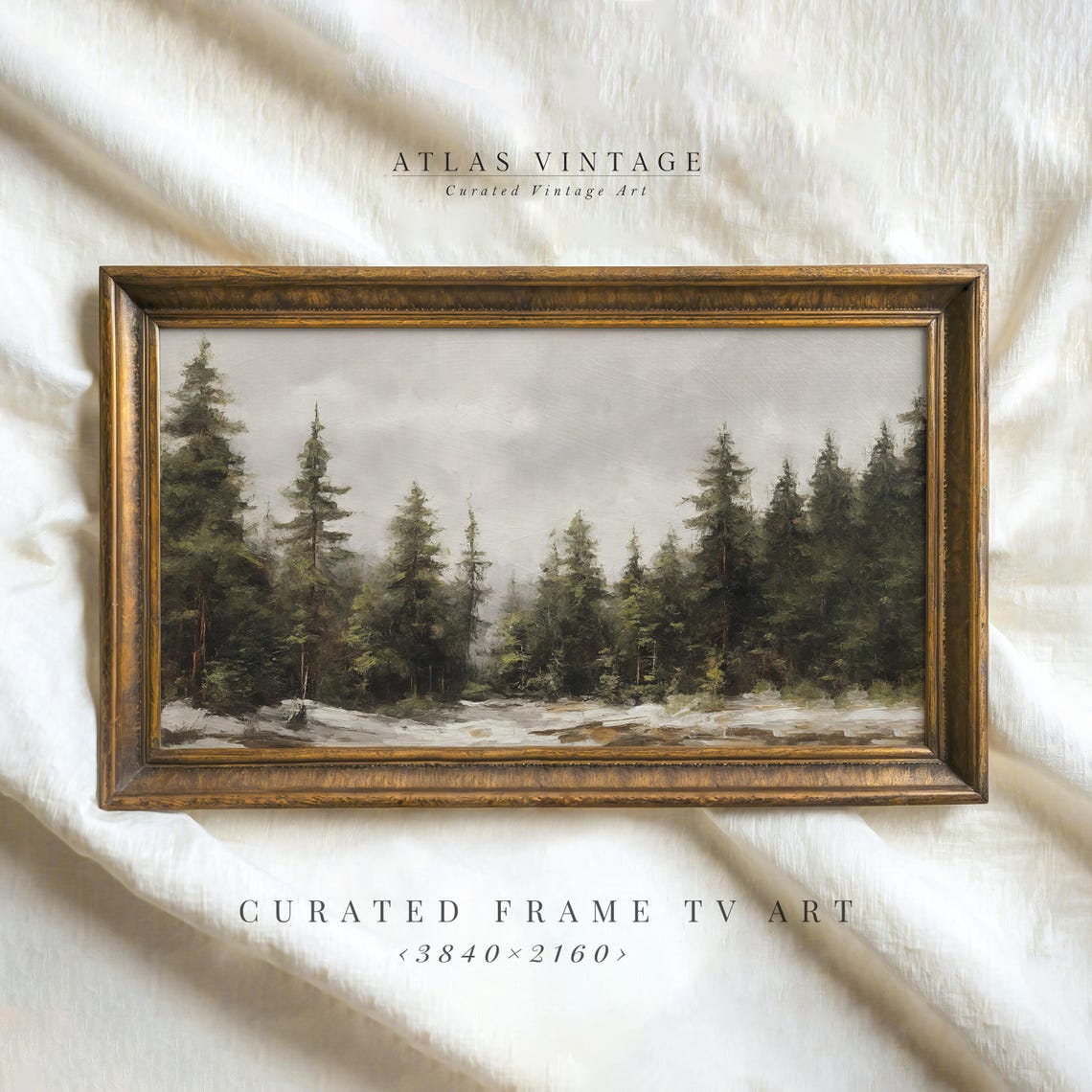 Christmas Frame TV Art Bundle 140 Plus Vintage Winter Images Print - Image 6