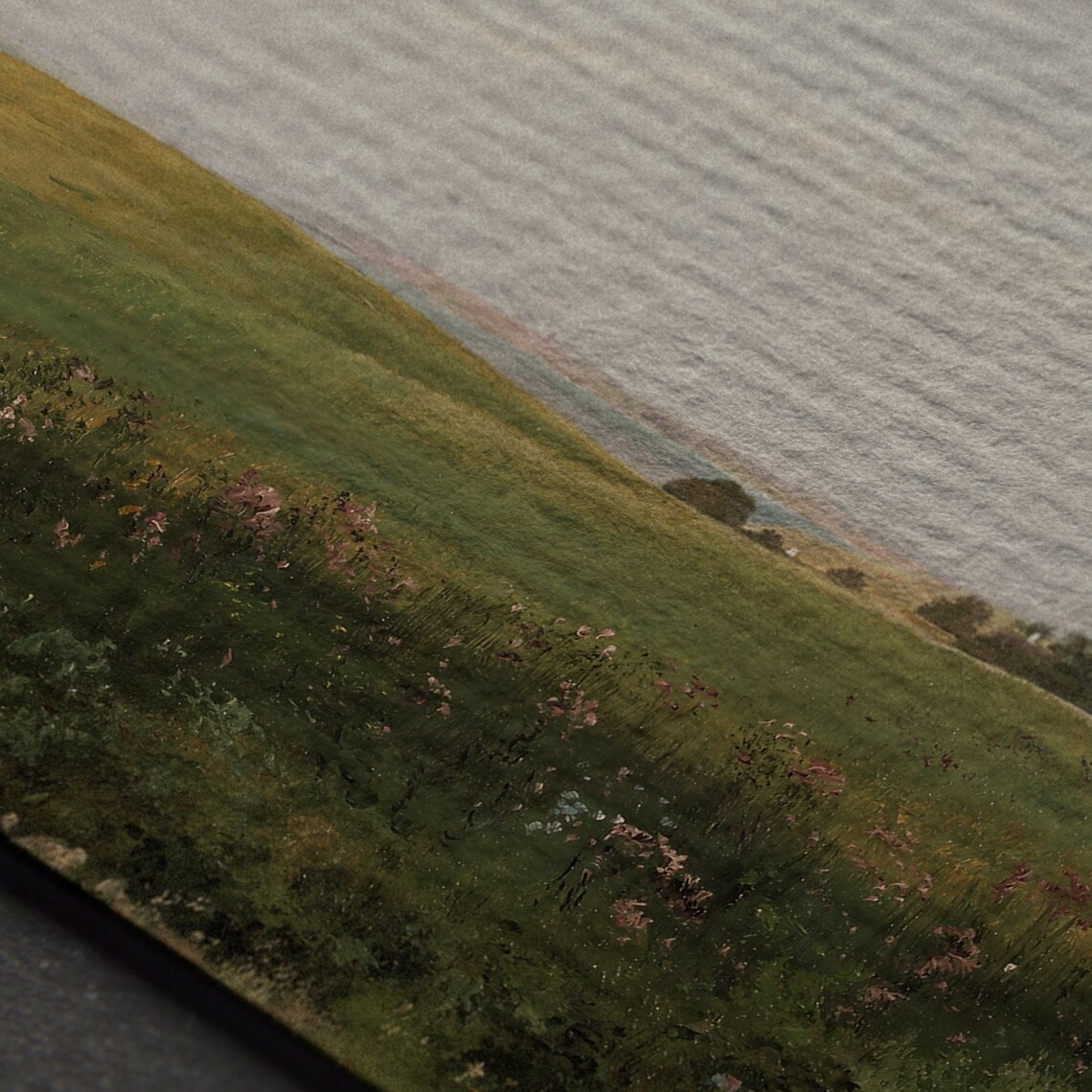 Spring Wildflower Meadow Rolling Hills Vintage Pastoral Landscape Poster - Image 6