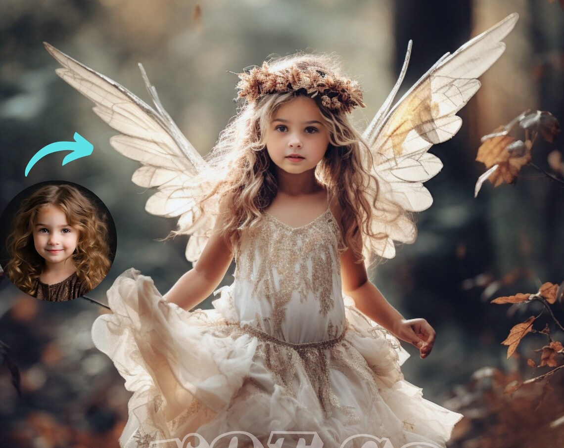 Custom Fairy Princess Portrait, Royal Art Print
