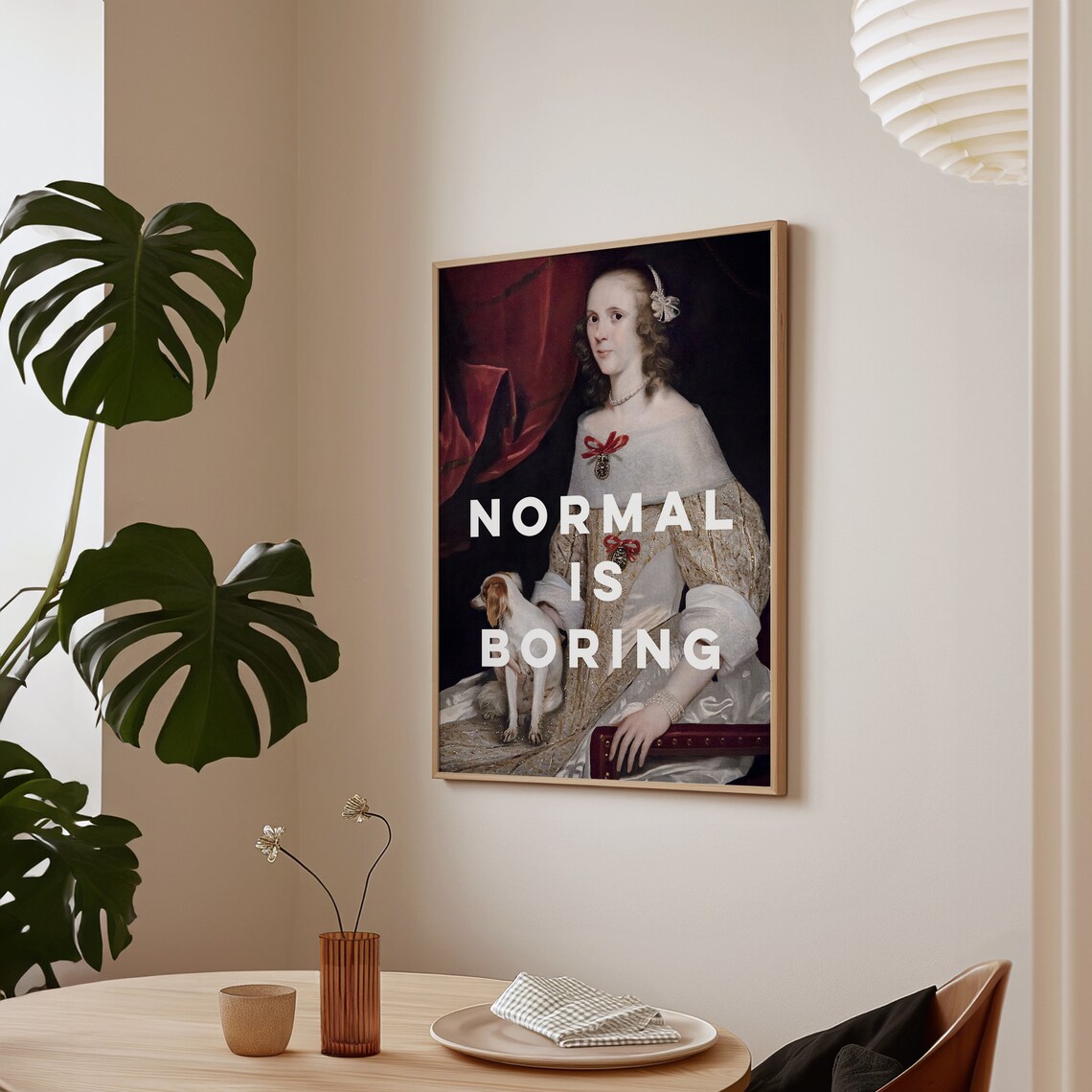 Normal Is Boring Feminist Quote Art Print For Her - Image 3