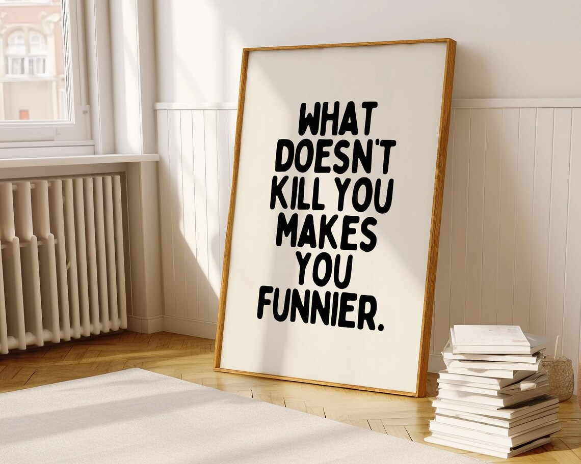 Funny Affirmation Wall Art Print Inspirational Quote Typography Poster Self Care Print A129 - Image 2