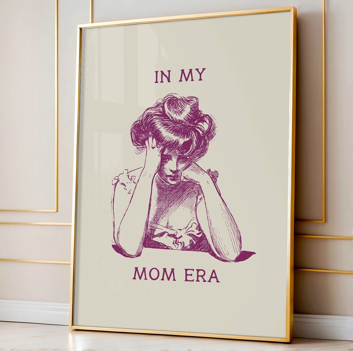 In My Mom Era Wall Art Funny Mothers Day Gift New Mom Poster Print A08 - Image 3