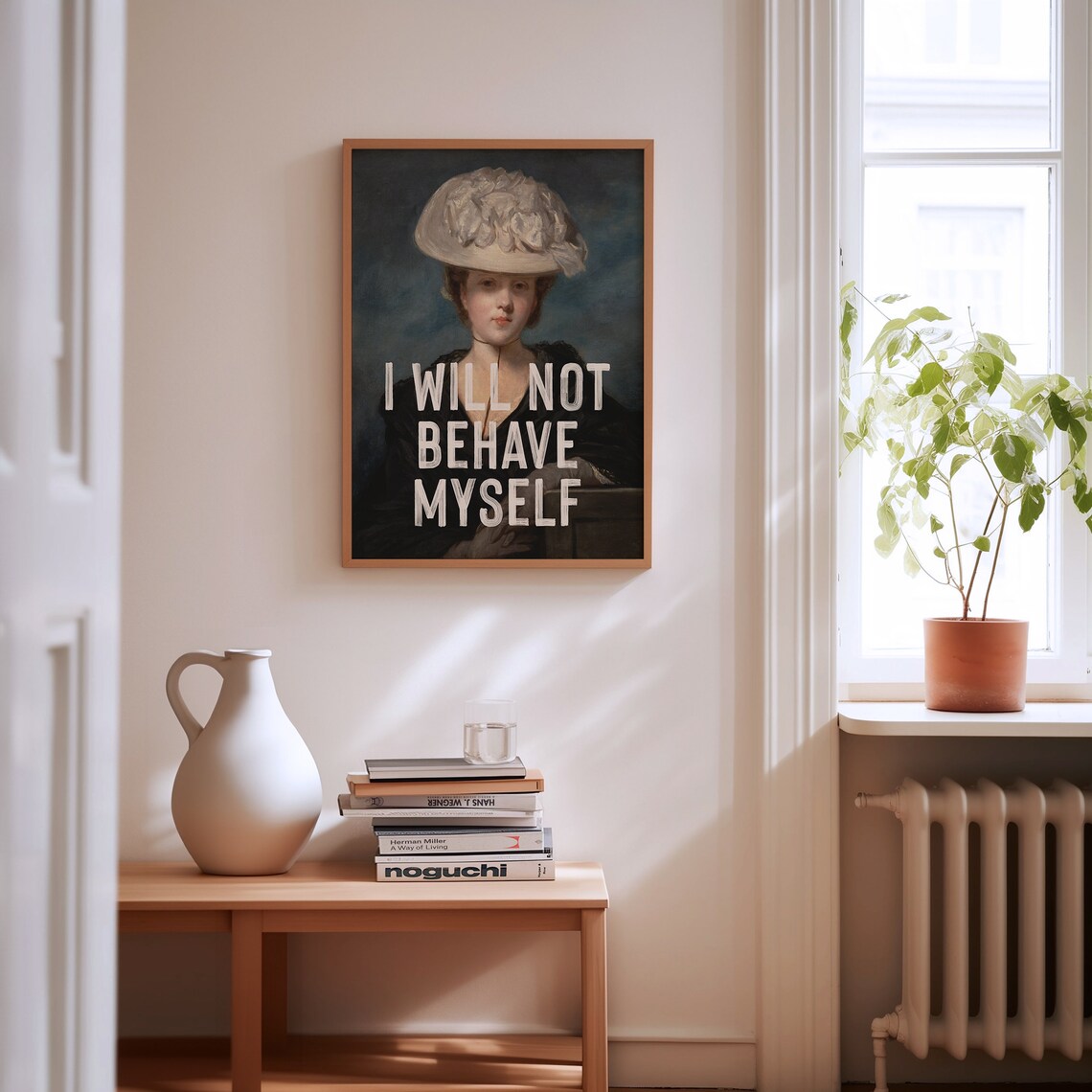 Vintage Feminist Quote Art Print, I Will Not Behave Myself - Image 4
