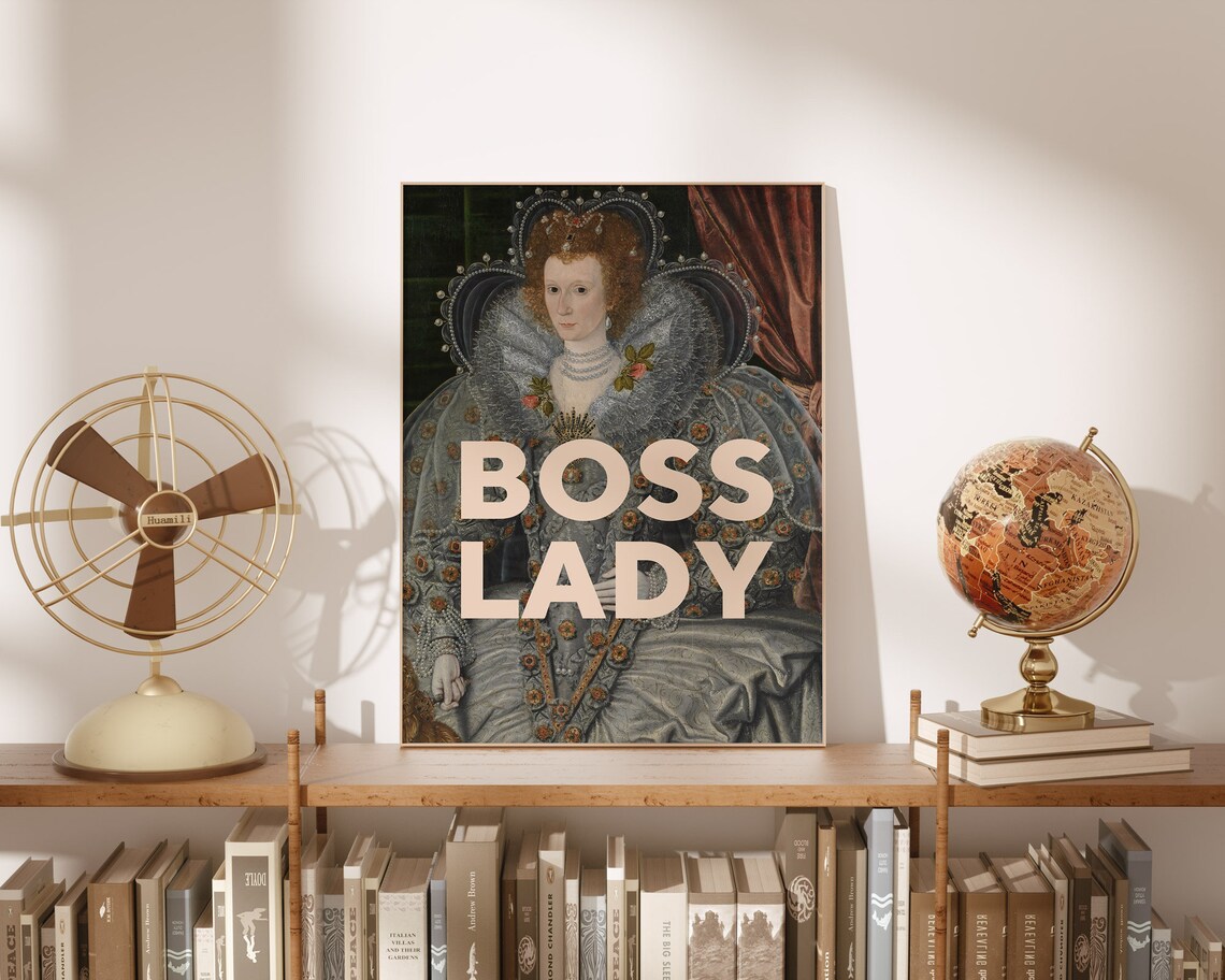 Boss Lady Feminist Art Poster, Office Wall Decor - Image 2