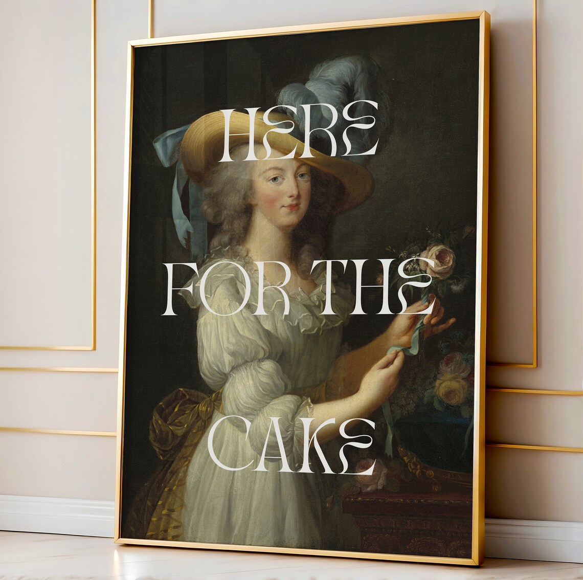 Marie Antoinette Here For The Cake Kitchen Poster - Image 2
