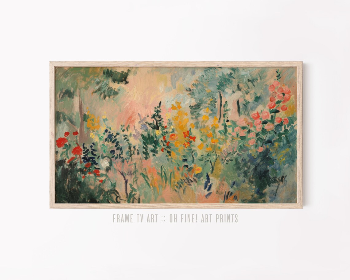 Botanical Abstract Floral Spring Decor Art Print