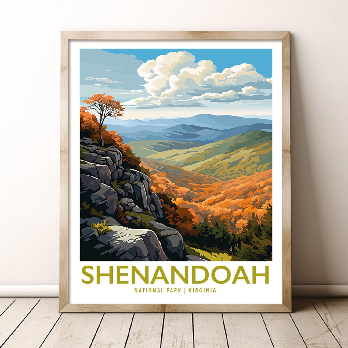 Shenandoah National Park Virginia Travel Poster
