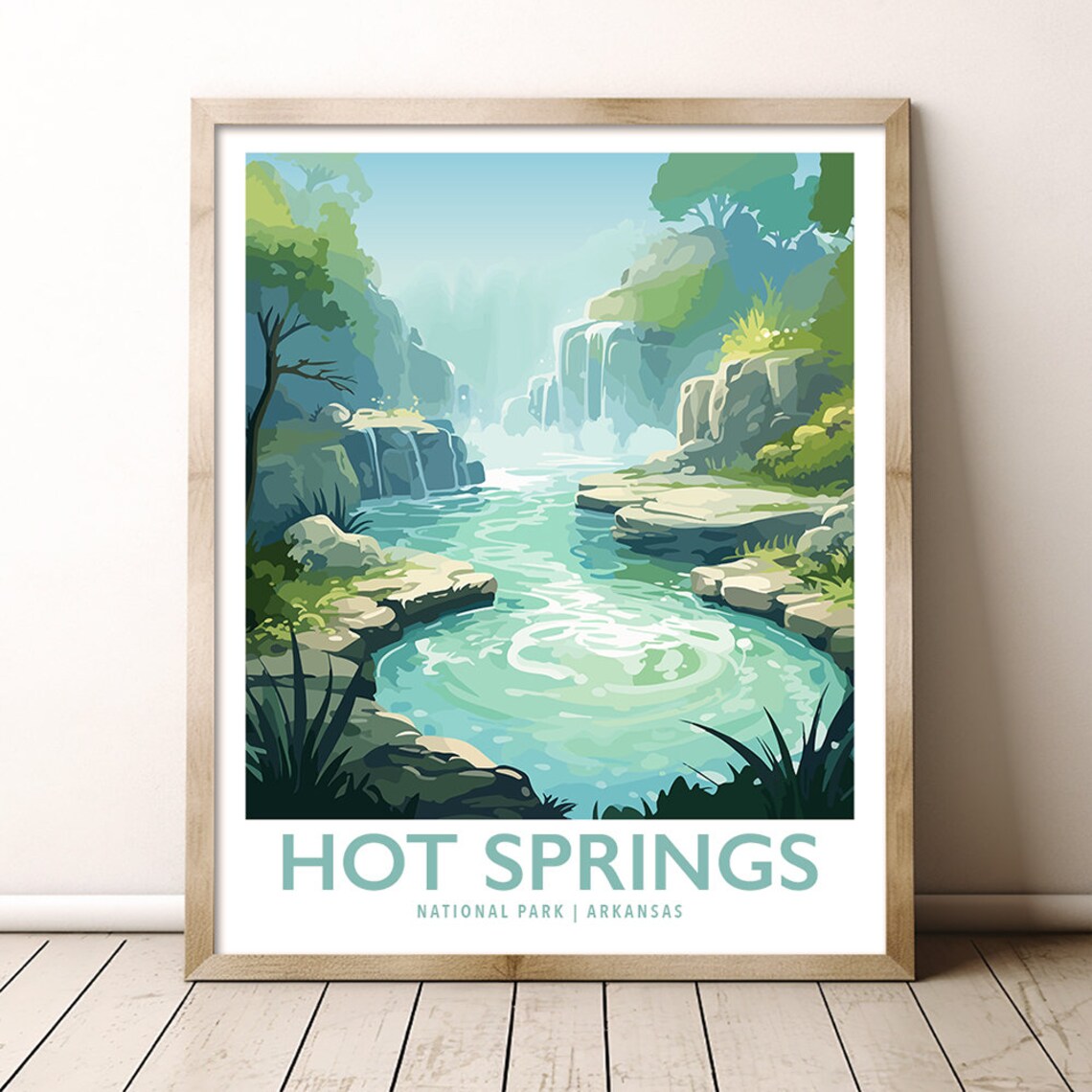 Hot Springs National Park Arkansas Travel Poster