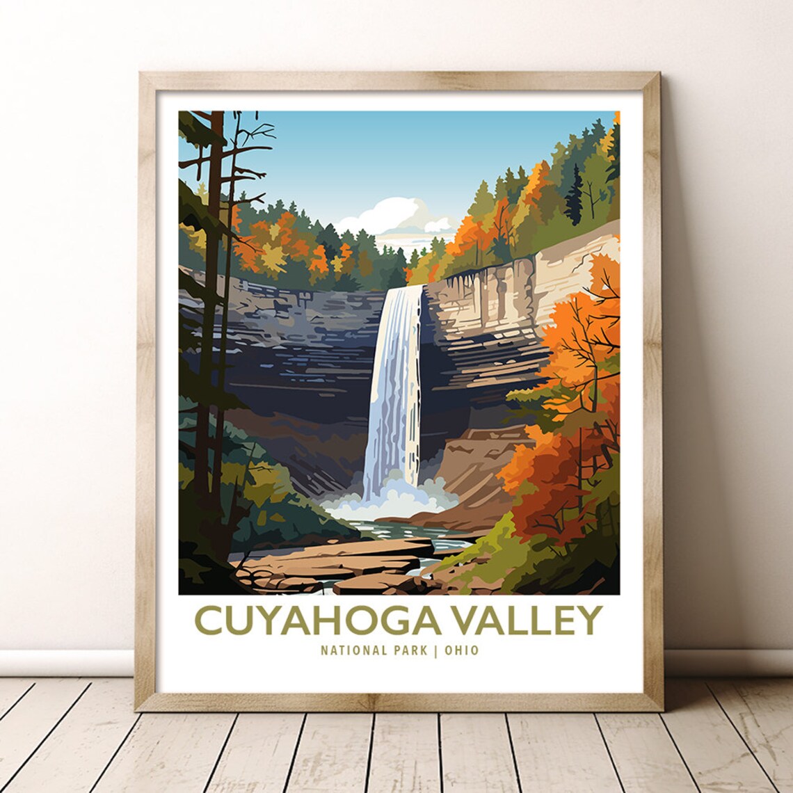 Cuyahoga Valley National Park Ohio Travel Poster