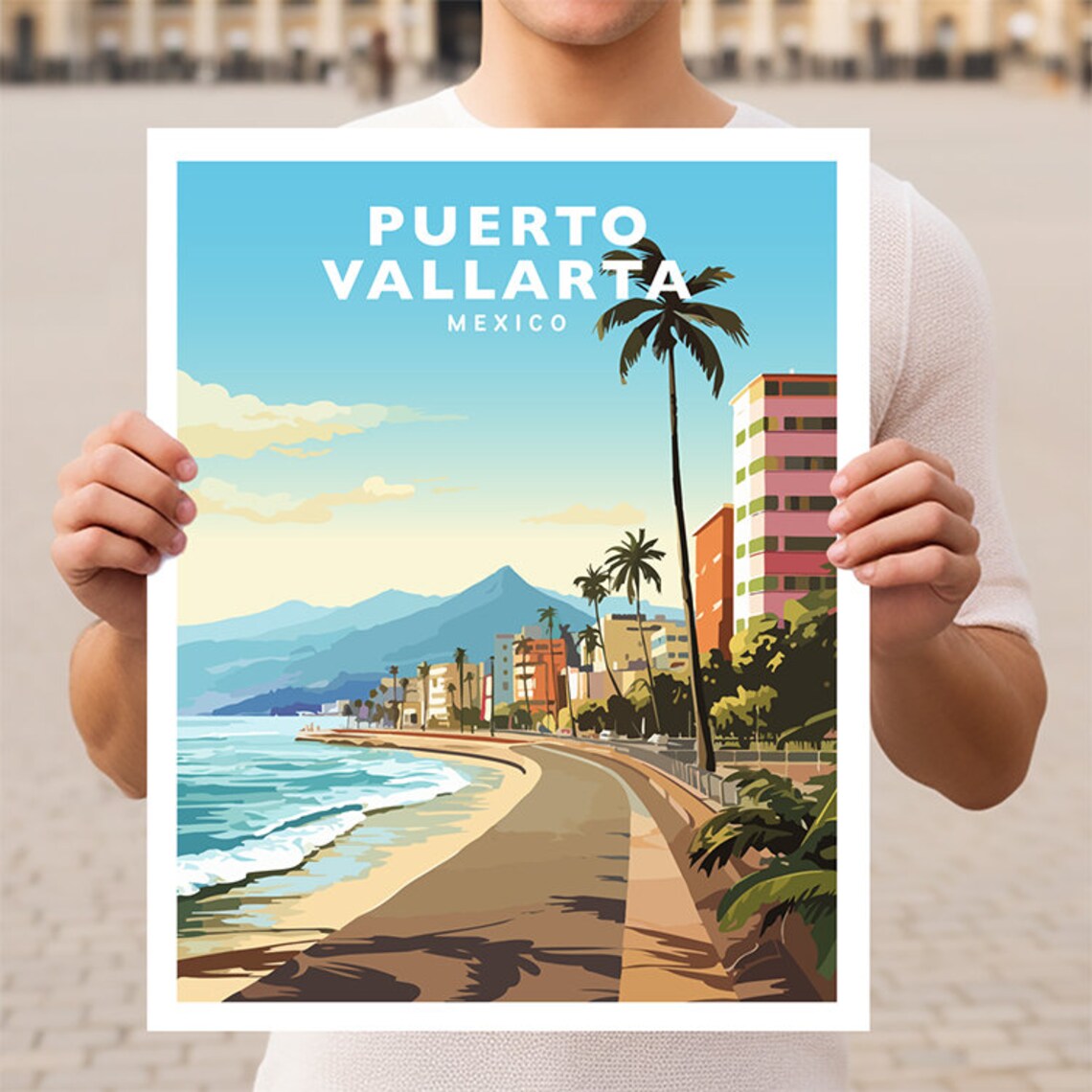 Puerto Vallarta Mexico Jalisco Travel Poster
