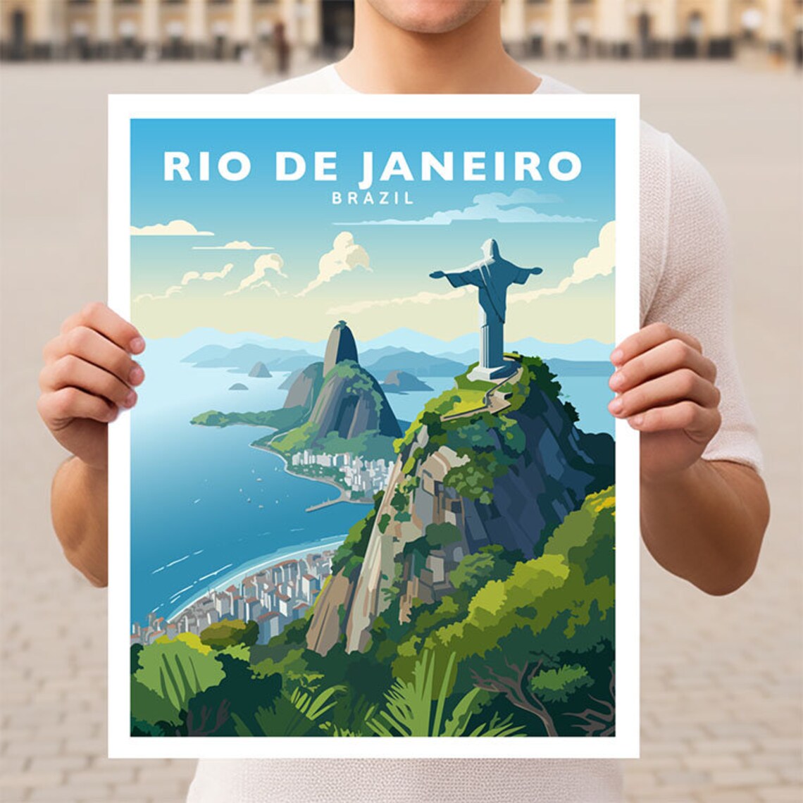 Rio De Janeiro Brazil Travel Poster, Latin America